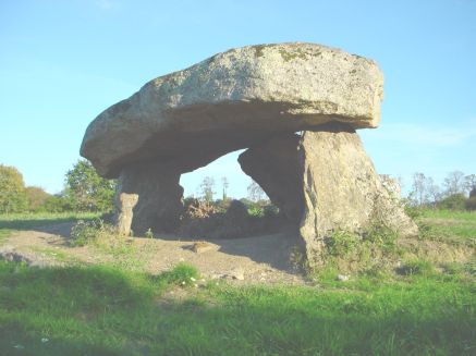 a dolman Standing stone near carnac